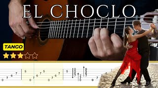 Video thumbnail of "EL CHOCLO (Tango Argentino) Guitarra FÁCIL | TABS Tutorial | 🎸"