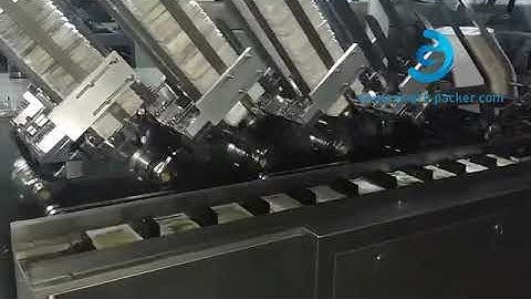 Automatic powder bag pouch counting horizontal pushing cartoning machine cartoner line