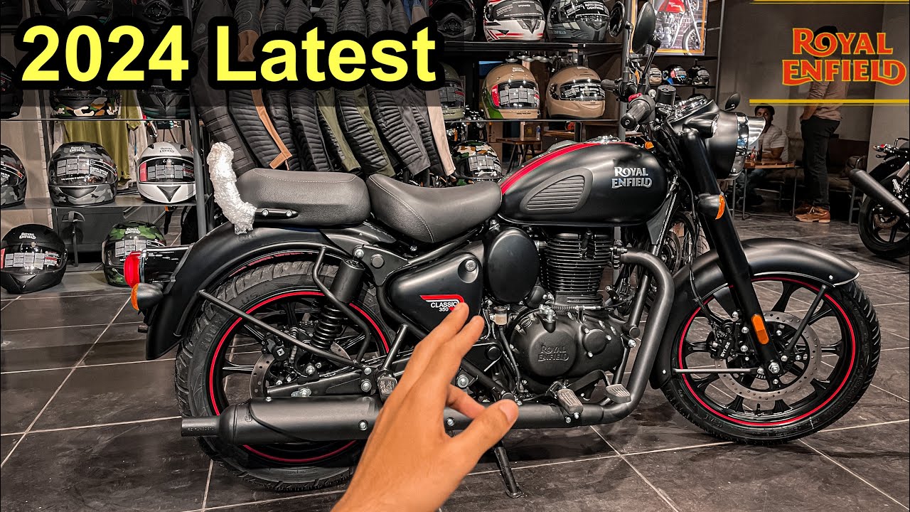 Lo agayi New 2024 Classic 350 Stealth Black Royal Enfield Dark edition #royalenfield #classic350