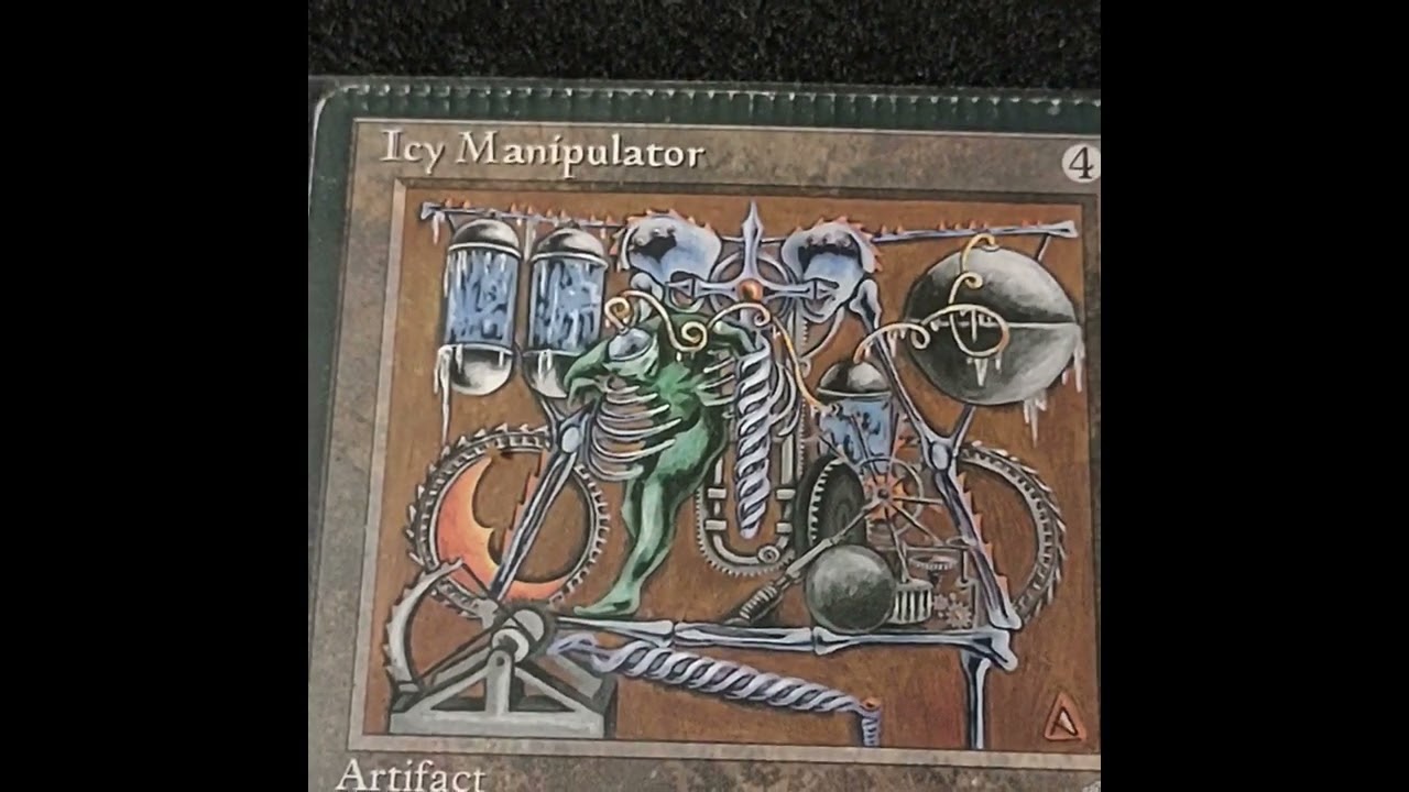 Card Spotlight Magic the Gathering Crimped Icy Manipulator Card Spotlight Magic the Gathering Crimped Icy Manipulator