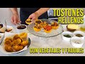 😱TOSTONES RELLENOS VEGETARIANOS RECETA SIN TOSTNERA. Tostones rellenos de vegetales.