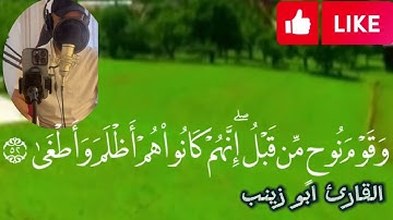 سورة النجم من آيه (39) الى آخر السورة للقارئ آبو زينب