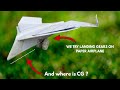 Landing gears on Paper Airplane || This actually works????
