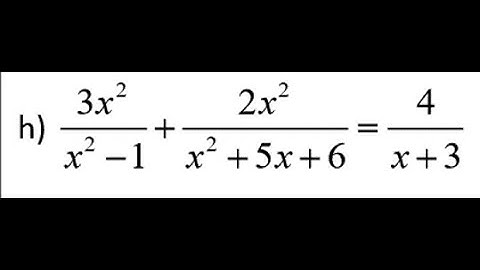 Pre Calculus 11 Q1H Section 6.4 Solving Rational Equations