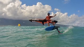 Winging at Ka'a Foil Park, Maui