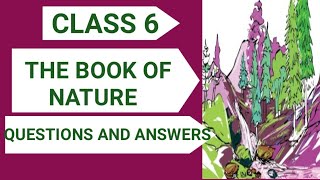 Class 6/The Book Of Nature/Unit 3/Questions And Answers