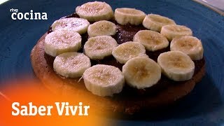 Cómo hacer Tortitas de cacao y plátano - Saber Vivir | RTVE Cocina screenshot 2