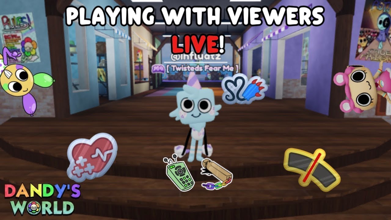 HUNTING NEW DANDY'S WORLD ACHIEVEMENTS + PLAYING WITH VIEWERS LIVE ...