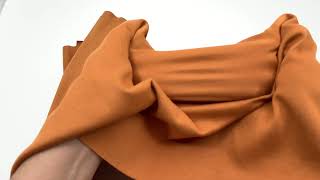 brown organic interlock knit fabric by Birch