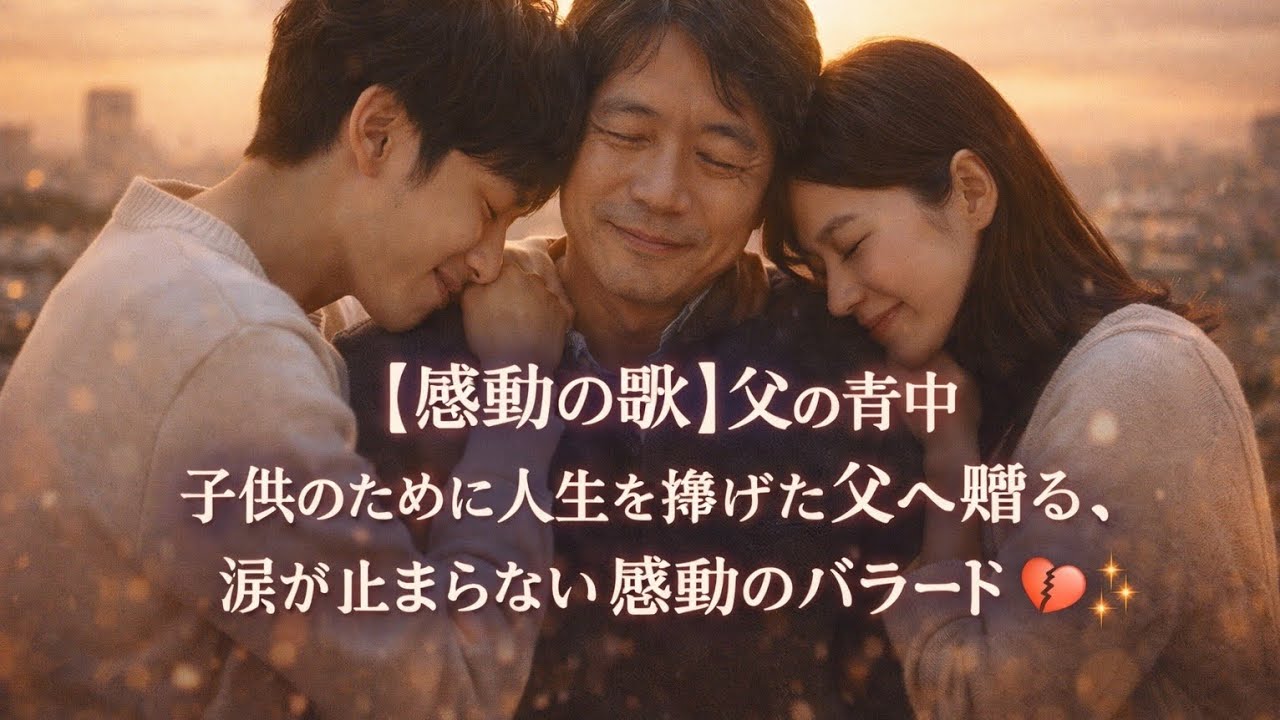 【感動の歌】父の背中 – 子供のために人生を捧げた父へ贈る、涙が止まらない感動のバラード 👨‍👧‍👦💔✨