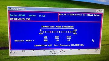 Motorola GP300 transmission power setting - does not save  settings