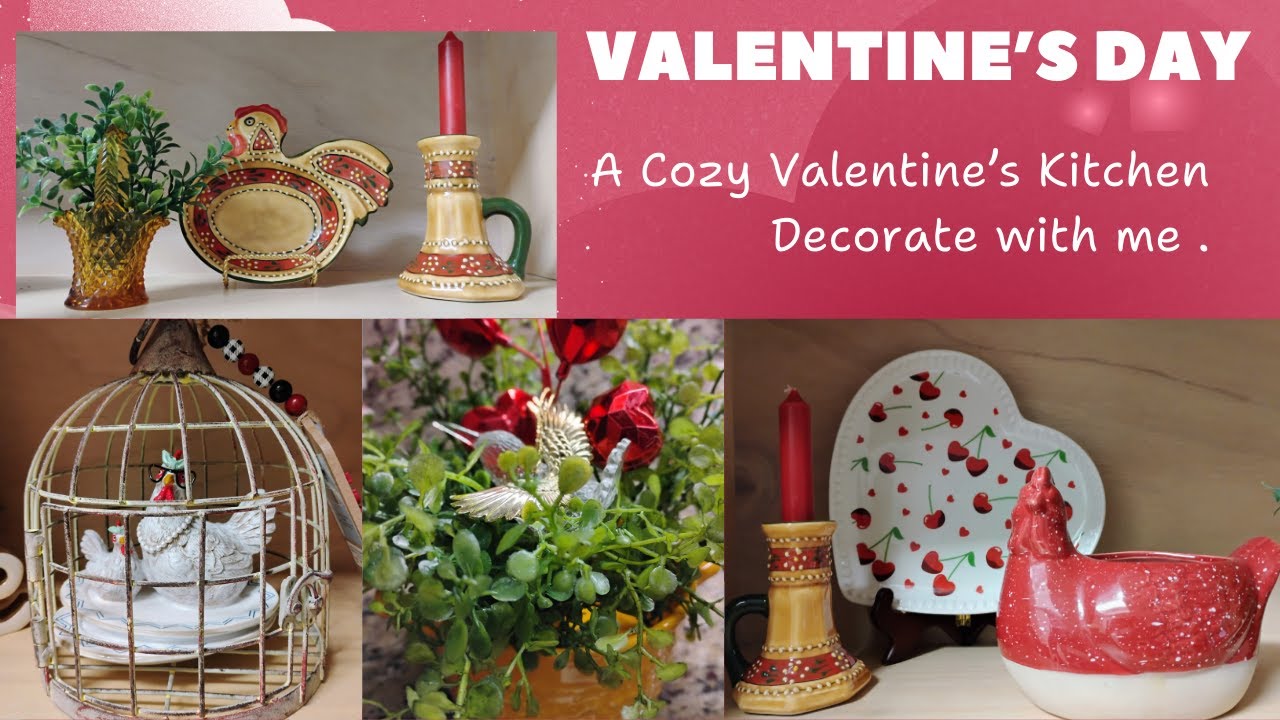 VALENTINE'S KITCHEN DECORATE WITH ME | & HAUL 💕