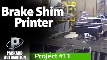 Custom machinery - Brake pad printer | Packard Automation | Prospect, CT