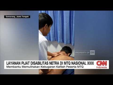 Layanan Pijat Disabilitas Netra Hadir di MTQ Nasional XXXI