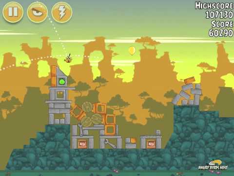 Angry Birds 21-1 Bad Piggies 3 Star Walkthrough (Angry Birds Classic 21-1)