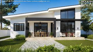 Simple Life in a Farmhouse 2 Bedrooms Tiny House Design Idea 7 x 12 Meters with Floorplans