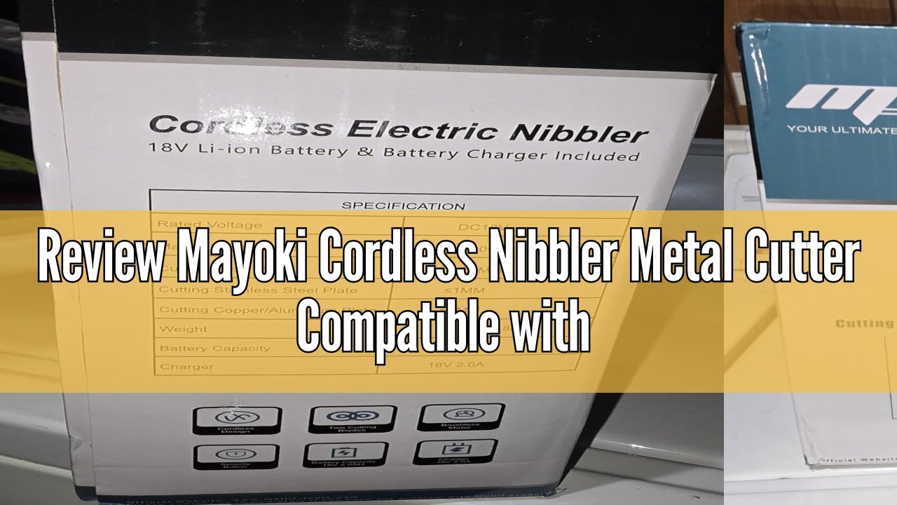 Review Mayoki Cordless Nibbler Metal Cutter Compatible with Milwaukee 18V Battery, 18 Gauge Brushles