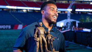 Marcus Jones Reacts To Ron Burton Community Service Award Win | Patriots