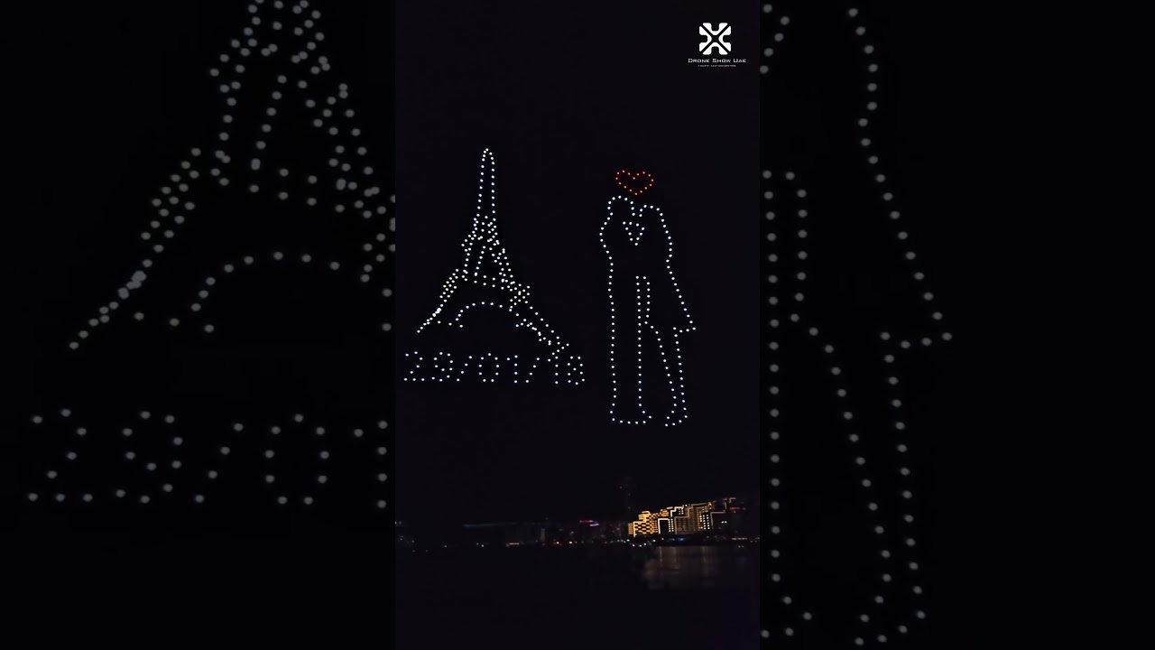 Marriage Proposal in the Sky | 7 Years of Love Captured by Drone Show UAE