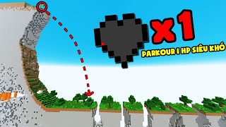 MINI GAME : CUỘC THI CHẠY PARKOUR 1 MÁU SIÊU KHÓ ** NOOB PARKOUR 1 MÁU KHÓ NHANH NHẤT MINECRAFT