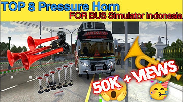 Top 8 Pressure Horn for bus simulator Indonesia 😱 || no Password 🔑 #gameplay #gaming