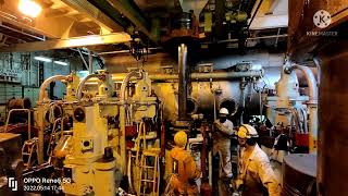 Seamans job #4 part 2 (install RTA 62U SULZER ENGINE PISTON)