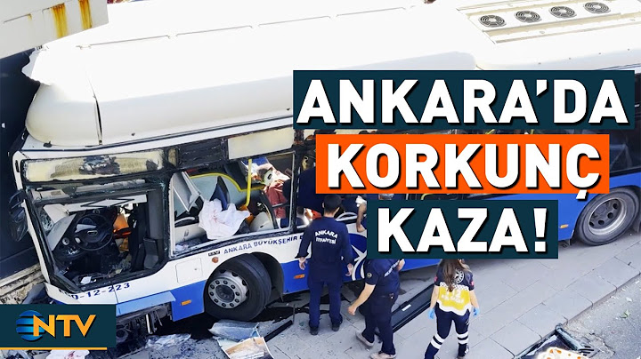 Breaking News: Ankara Municipal Bus Crashes into Overpass! Injured | NTV