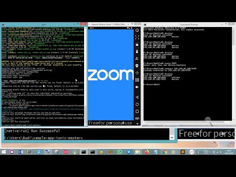 Video BUILD SDK ZOOM IONIC CORDOVA NO SKIP - youtube
