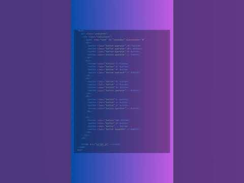How to Build a Simple Calculator Using HTML, CSS, and JavaScript - YouTube