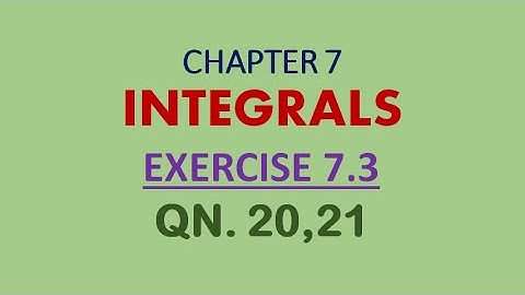 class-12 #maths-chapter 7 exercise 7.3 question20,21 || Integrals #cbse #ncert