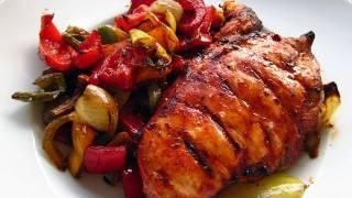 Healthy BBQ Chicken with Roasted Veggies Recipe