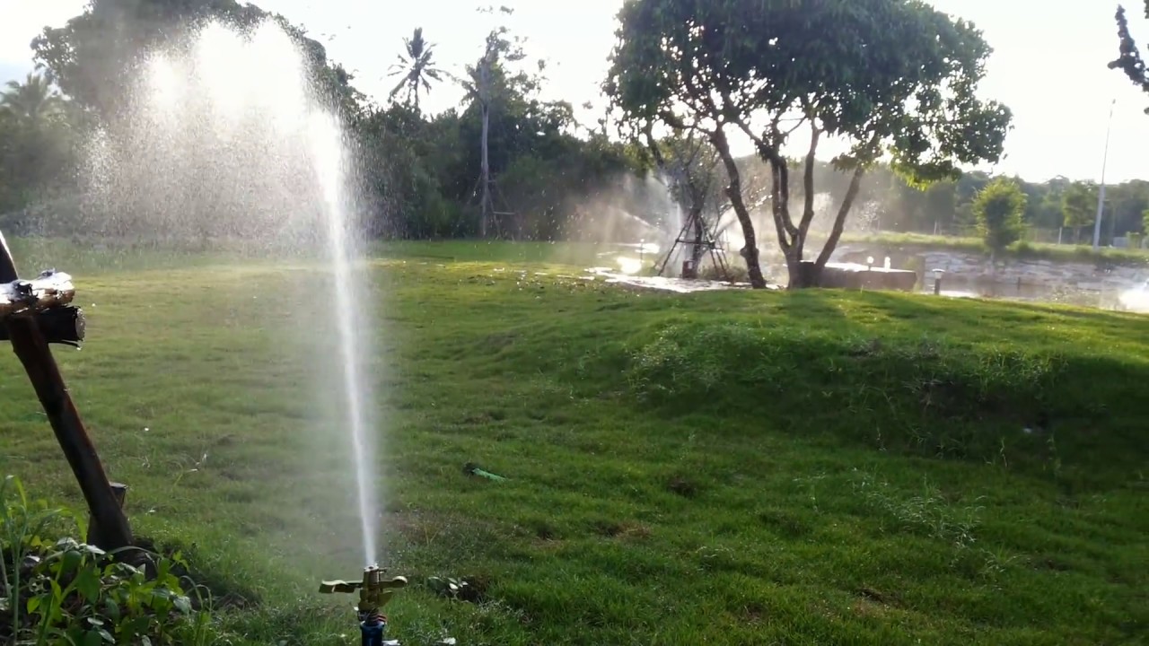 การทำงานของหัวฉีดน้ำ รดน้ำสนามหญ้า ชนิด Impact Sprinkler