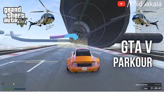 gta5 new online parkour gameplay wallride and flip too much |GTA V