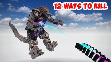 12 Ways To Kill Mechagodzilla(BEST WEAPONS) Teardown NG