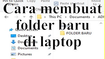 cara membuat folder baru di laptop
