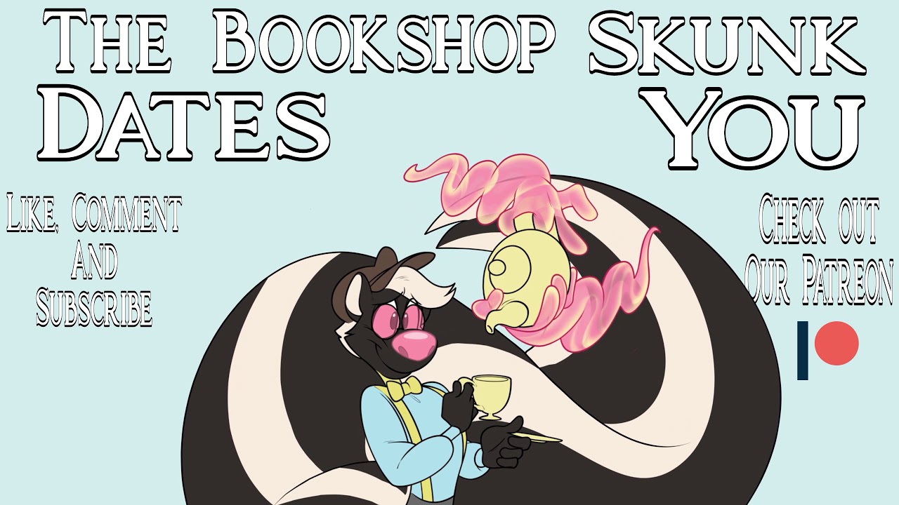 The Bookshop Skunk Dates You [Skunk Anthro Encounter: Transformation and Hypnosis]