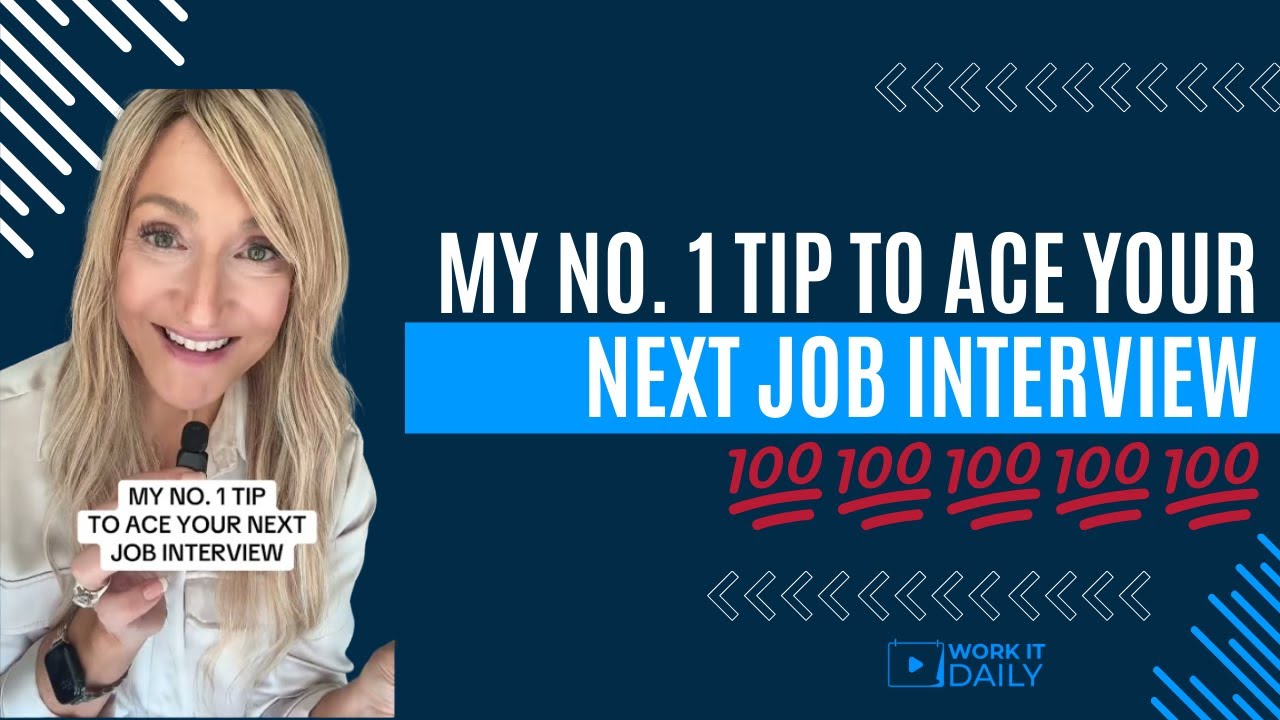 MY NO. 1 TIP TO ACE YOUR NEXT JOB INTERVIEW 💯💯💯💯💯 - YouTube