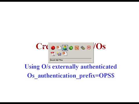 CREATE USER  in oracle  part of oca track