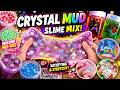 Crystal Mud Slime Mix ✨💖 | Super Satisfying Glitter Slime ASMR