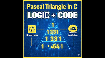 Pascal Triangle in C | Number Pattern Program in C | Logic + Code + Output Explained