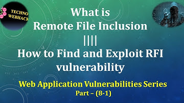 What is Remote File Inclusion Attack and How to Exploit it - Part( 8.1)