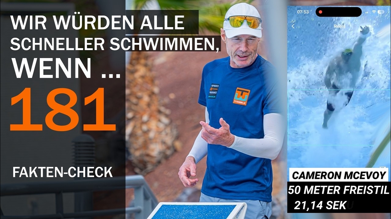 Der BEWEIS: WENIGER ATMEN = SCHNELLER SCHWIMMEN - bessere Wasserlage = weniger Widerstand - Tipp 181