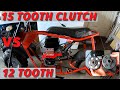 15 tooth Max-torque clutch vs 12 tooth / top speed / Predator 212