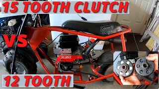 15 tooth Maxtorque clutch vs 12 tooth / top speed / Predator 212