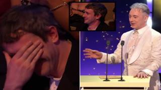 Awkward moment Paul Mescal is told off by BAFTAs host Alan Cumming as he’s caught using his phone
