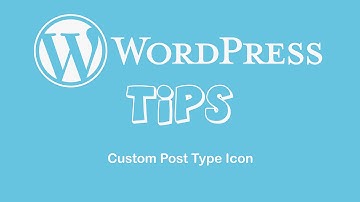 Custom Post Type Icon
