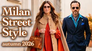 Full Italian Elegance Autumn Street Fashion. Milan’s Best Dressed Women October 2026. Luxury Fashion Vlog Update