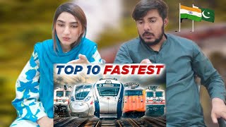 Top 10 Fastest Train in India | Pakistani Reaction 🇵🇰