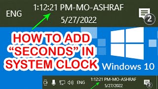 Now Add Seconds on system clock Windows 10 | Date & Time | soft techno pc | cool ashraf kota screenshot 4