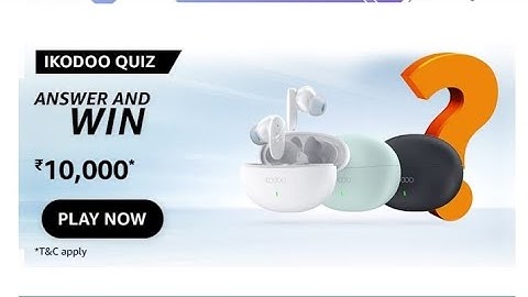 Amazon Ikodoo Quiz | April 2023 | ₹10000 | Today Answers | Amazon Pay Balance | Answers | Amazon Pay